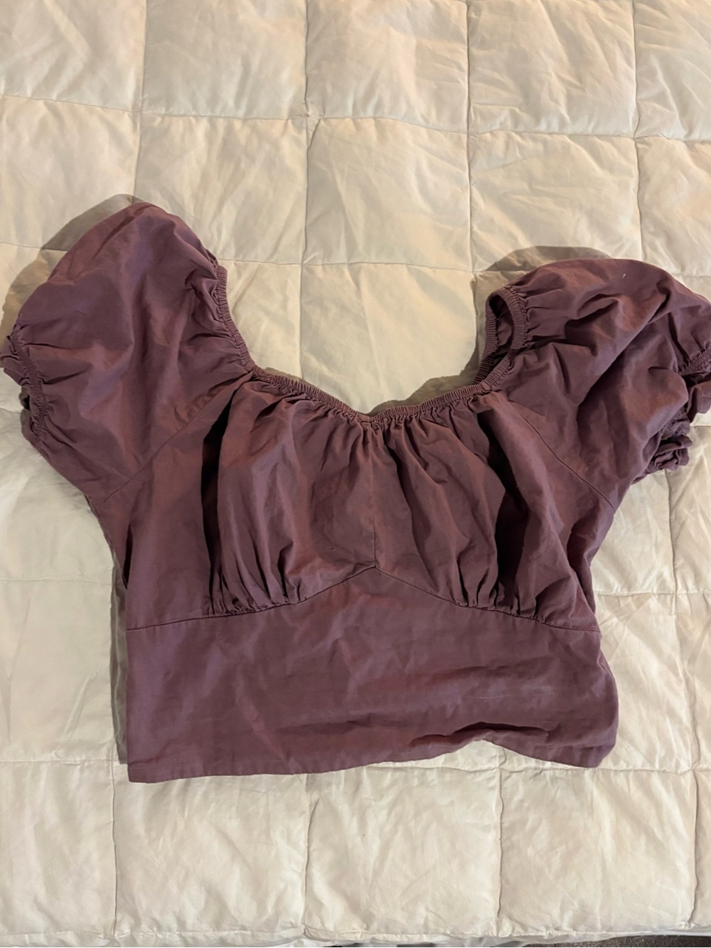 Women’s Puff-Sleeve Crop Top